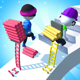 造个梯子快跑游戏